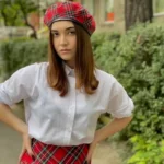 Béret à motif écossais en coton unisexe – Image 4