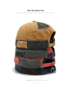 Casquette docker vintage bicolore style urbain – Image 7