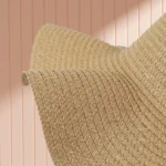 Chapeau de paille ondulé protection solaire – Image 4