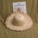 Chapeau de paille bohème et décontracté à bord effiloché – Image 16