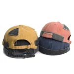 Casquette docker vintage bicolore style urbain – Image 3