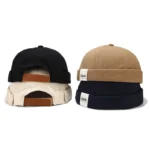 Casquette docker en coton rétro style urbain – Image 3
