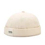Casquette docker en coton rétro style urbain