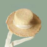 Chapeau de paille bohème en raphia – Image 6