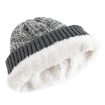 Bonnet côtelé doublé polaire chaleur et style pour l’hiver – Image 4