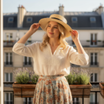 Chapeau canotier en paille tressée et ruban raffiné – Image 15