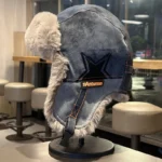 Chapka en fourrure épaisse avec motif étoile – Image 6