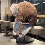 Chapka en fourrure épaisse avec motif étoile – Image 10