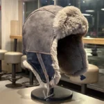 Chapka en fourrure épaisse avec motif étoile – Image 11