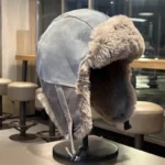 Chapka en fourrure épaisse avec motif étoile – Image 8