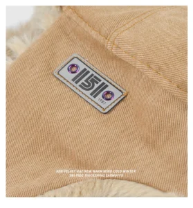 Chapka Ushanka grise en fausse fourrure – Image 8