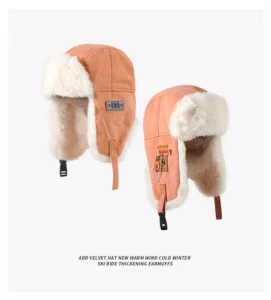 Chapka Ushanka grise en fausse fourrure – Image 9