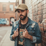 Casquette camel en coton – style vintage unisexe – Image 10