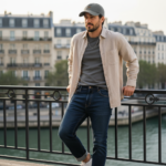 Casquette camel en coton – style vintage unisexe – Image 19