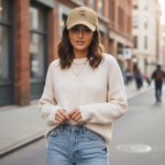 Casquette camel en coton – style vintage unisexe – Image 12
