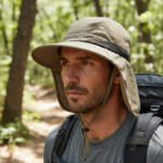 Chapeau de soleil anti-UV avec protection nuque – chapeau de randonnée respirant – Image 3