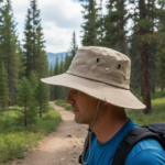 Chapeau de randonnée anti-UV large bord avec cordon – Image 3