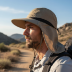 Chapeau de soleil anti-UV avec protection nuque – chapeau de randonnée respirant