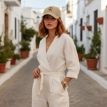 Casquette camel en coton – style vintage unisexe – Image 13