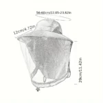 Chapeau anti-UV avec moustiquaire intégrée – Image 5