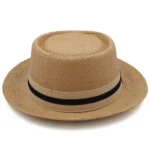 Chapeau de paille élégant style canotier – Image 3