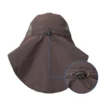 Chapeau anti-UV large bord avec protection nuque – Image 4