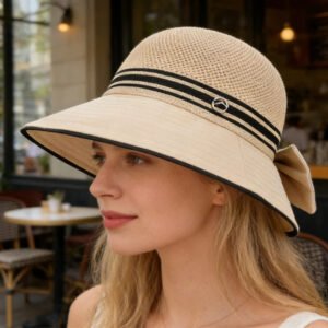 Chapeau de soleil protection UV avec nœud