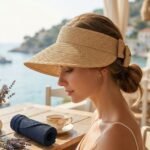 Visière pare-soleil pliable pour femme