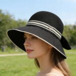Chapeau de soleil protection UV avec nœud – Image 7