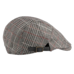 Casquette Plate pour Homme Style Gavroche Vintage à Motifs Tartan Ajustable – Image 8