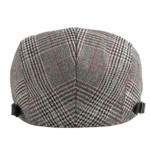 Casquette Plate pour Homme Style Gavroche Vintage à Motifs Tartan Ajustable – Image 7