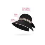 Chapeau de soleil protection UV avec nœud – Image 2