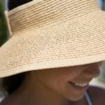 Chapeau visière de plage pliable en paille pour femme – Image 5