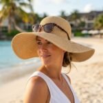 Capeline de plage pliable en papier tressé – Image 4