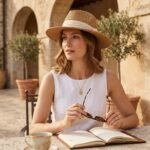Chapeau de paille de canotier pour femme chic et décontracté – Image 2