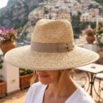 Chapeau Panama en Paille pour Femme à Grand Bord de 11 cm Style Capeline Tressée
