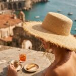 Chapeau de Soleil en Raphia Style Florentin - Capeline à Bords Frangés – Image 3