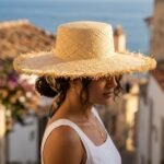Chapeau de Soleil en Raphia Style Florentin - Capeline à Bords Frangés – Image 4