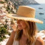 Chapeau de Soleil en Raphia Style Florentin - Capeline à Bords Frangés – Image 2