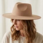Chapeau Fedora en feutre de laine pour femme