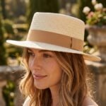 Chapeau de paille style canotier élégant pour femme – Image 3