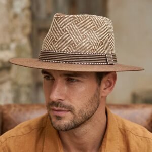 Chapeau de soleil style Panama pour homme