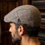 Casquette Plate pour Homme Style Gavroche Vintage à Motifs Tartan Ajustable – Image 3