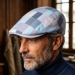 Casquette Plate Légère à Carreaux Pastel Style Irlandais pour Homme et Femme – Image 4