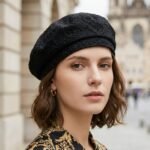 Béret octogonal en dentelle pour femme