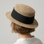 Chapeau de paille tressée décontracté pour femme – Image 3