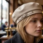 Béret pour femme avec boucle en métal – Image 5