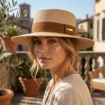 Chapeau de paille pour femme à calotte plate – Image 7