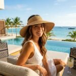 Chapeau visière de plage pliable en paille pour femme – Image 6