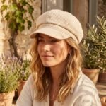 Béret octogonal vintage à carreaux pour femme – Image 3